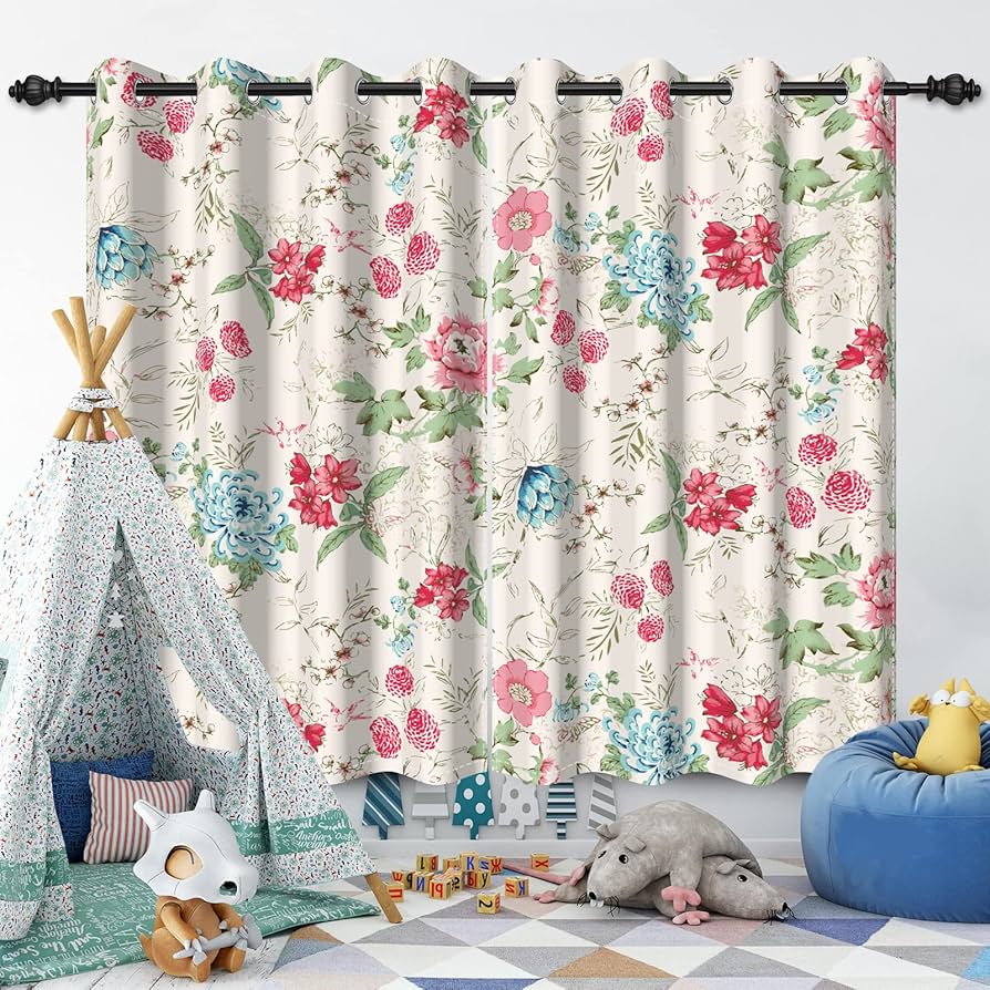 Vintage Floral Curtains